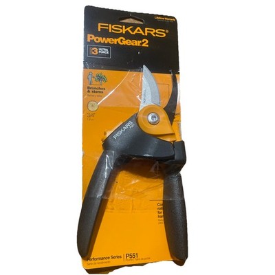 NEW!! Fiskars PowerGear2 Non-Stick Pruner: 8 in.