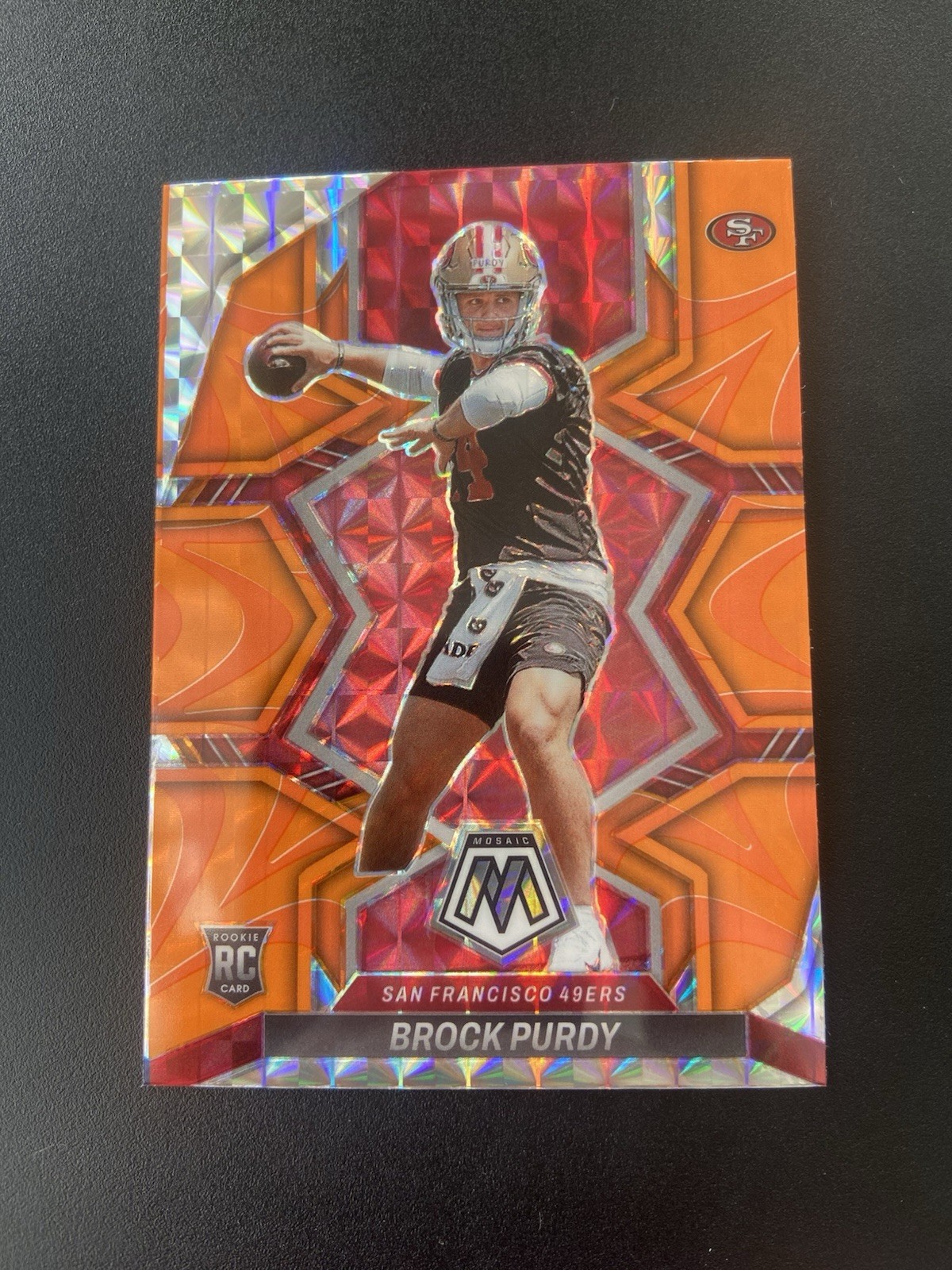 2022 Brock Purdy💎Panini Mosaic Reactive Orange #367 Rookie RC 49ers🔥🔥🔥