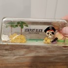 Newport Beach California Prehistoric Shark Tooth Clear Mini Bottle w/ Cork 1 oz — photo 7