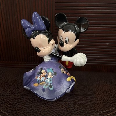 Disney Bradford Edition Once Upon A Kiss Porcelain Bell Collection Mickey Minnie