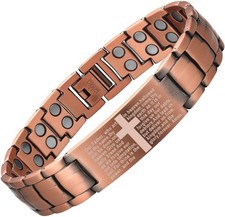 Pulsera De Cobre Para Hombre, Pulsera Magn tica De Triple Fuerza.