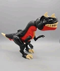 Vintage LEGO Dino Attack (7298) Black and Red T-Rex - Eyes Light Up Red