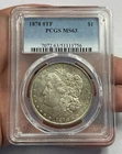 1878 8TF Morgan Silver Dollar PCGS MS63