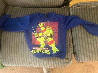 Vintage Teenage Mutant Ninja Turtle kids sweatshirt S8 Wormser