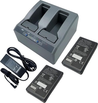 2 Pack 6500mAh 79400 Battery & Dual Slot Charger For Trimble S3 S5 S6 S7 S8 