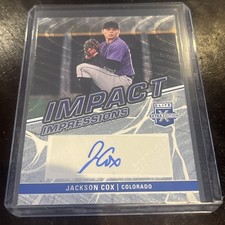 2023 Elite Extra Edition Impact Impressions Auto Jackson Cox 