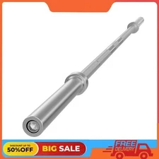 FlexWave Olympic Barbell，6FT, 2-Inch Diameter, 700LB Capacity, Silver