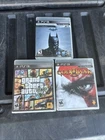 PS3 Game Lot Grand Theft Batman God Of War