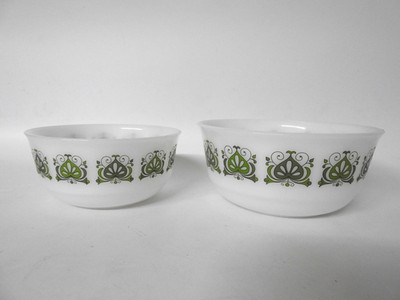 2x Vintage Schüssel Schale, Schott Mainz, Jena Glas