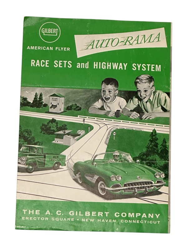 American Flyer Rare 1961 D2268 Autorama Fold Out Catalog Nice