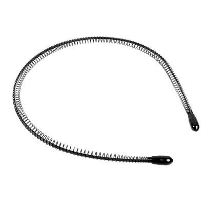 6/1Pcs Fashion Metal Hair Band for Men Women Unisex Black Waved Hair Head Hoop S