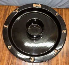 Frankoma King Ranch Chip & Dip Navy Blue 14” Western Brands