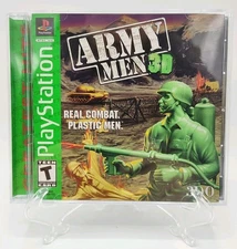 Army Men 3D - (PS1, 2000) *CIB w/ Reg Card + Case Protector* VGC* Tested!