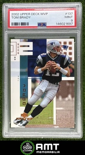 Tom Brady PSA 9 2002 Upper Deck MVP New England Patriots #137 1697