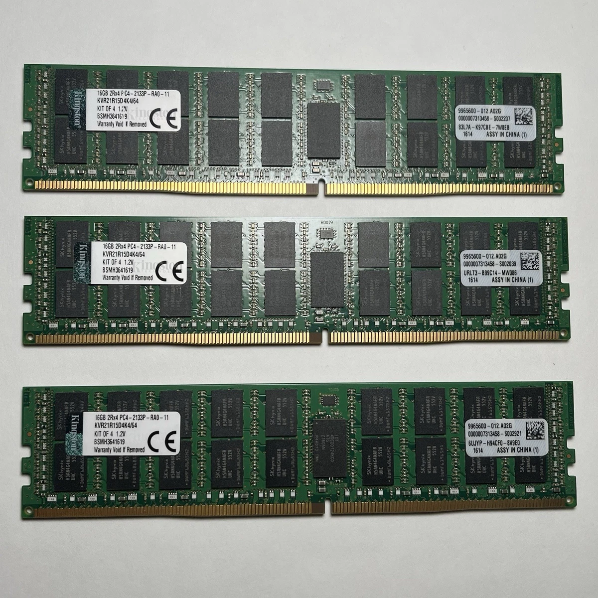 Barrette RAM DDR3 16Go PC3-14900R RDIMM - Équivalent Kingston KTH-PL318/16G, Pour Serveur