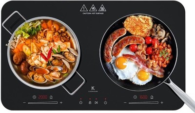 Cooknano Doppel-induktionskochplatte unabhängiger Steuerung 3600W