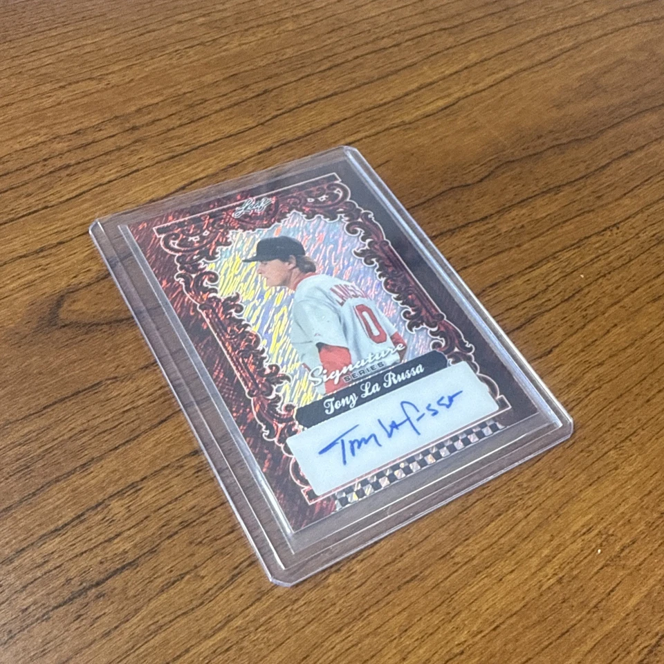 Tony La RUSSA 2025 Leaf Signature Series #BA-TLR Autógrafo Automático #1/1 Foto 3 de 4