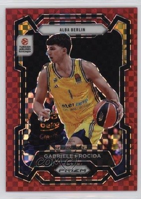 2023 Prizm Turkish Airlines EuroLeague Red Power 6/75 Gabriele Procida #185 0a16