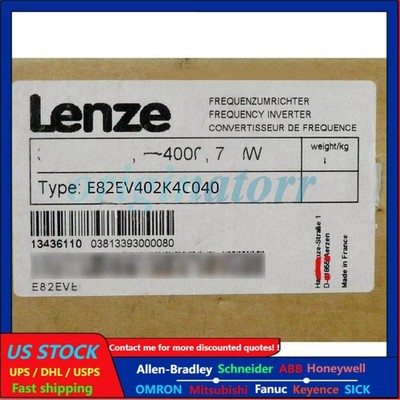 One New LENZE E82EV402K4C040 Inverter E82EV402_4C040 Expedited Shipping