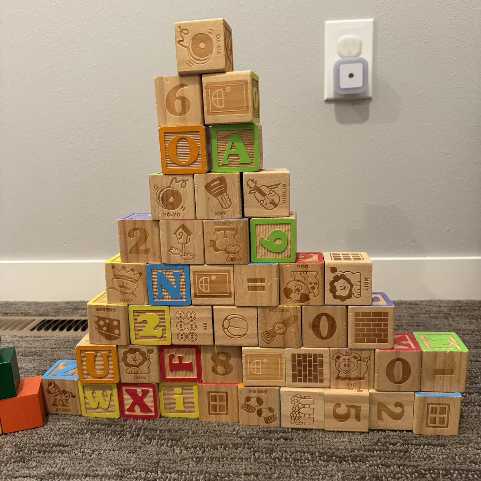 Lot 61. Assorted Colorful Learning Blocks - Image 2 of 4