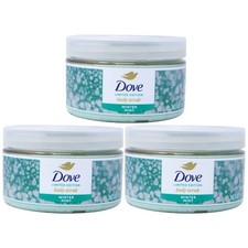 Pack of 3x Dove Limited Edition Body Scrub, Winter Mint, 3.5 Oz