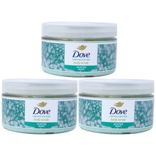 Pack of 3x Dove Limited Edition Body Scrub, Winter Mint, 3.5 Oz