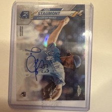 2020 Topps Chrome Josh Staumont Refractor RC Auto