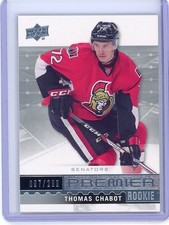 2016-17 Upper Deck Premier Thomas Chabot Rookie RC /299 - Ottawa Senators T1