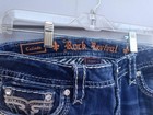 Rock Revival  Celinda  Swarovski Crystals Mid Rise Boot  Jeans 29 X 31  EUC — photo 2