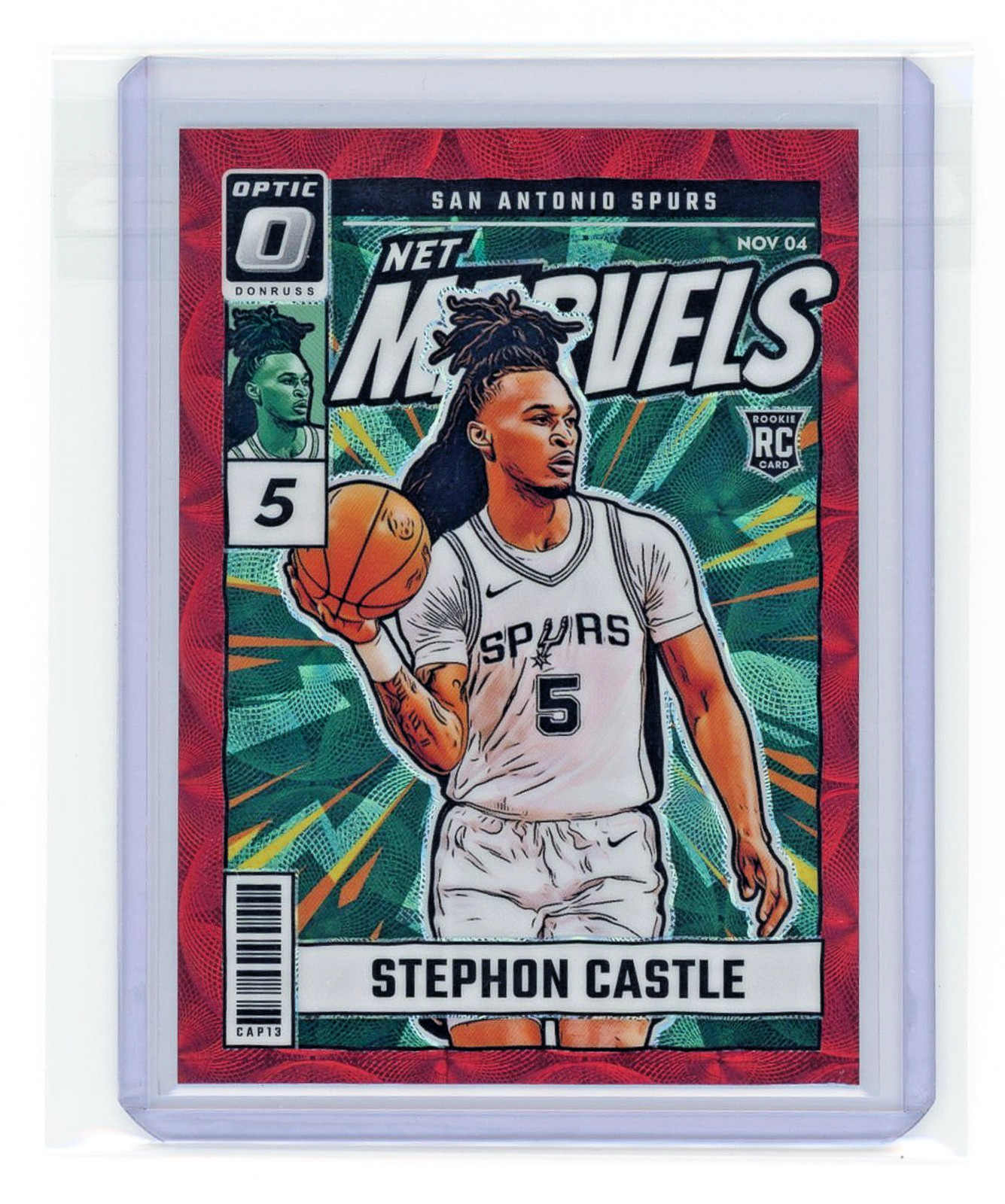 2024 PANINI DONRUSS OPTIC NET MARVELS RED INTERNATIONAL #12 STEPHON CASTLE (RC)