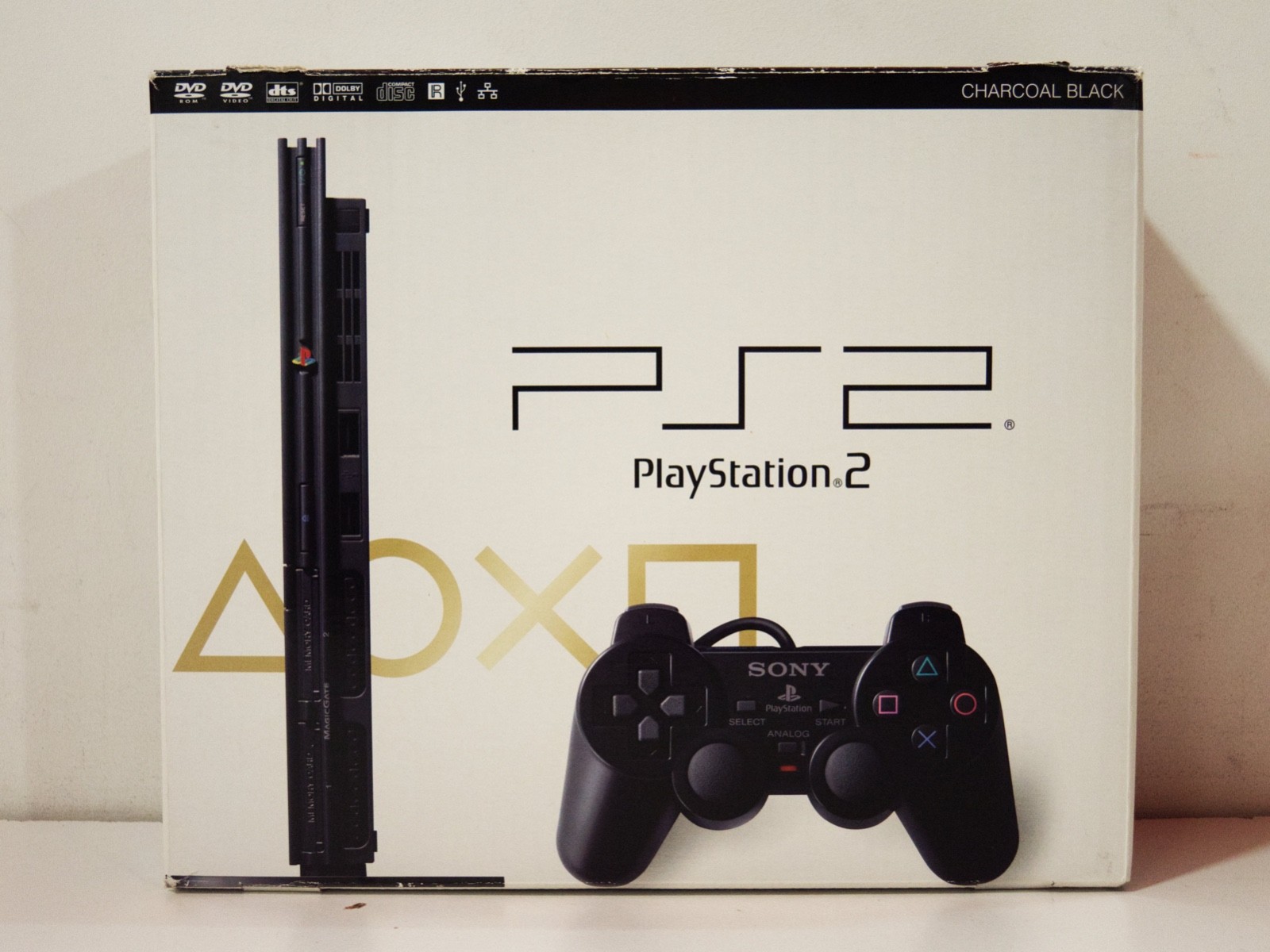 Console Sony Playstation 2 Slim PS2 PSTwo charcoal black NTSC Japan SCPH-77000