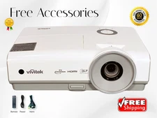 Vivitek D859 Portable DLP Projector 3600 Lumens PC 3D Ready 10W Speakers w/Kit ✅