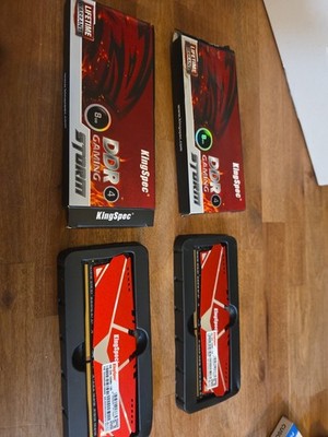 LOT(2) Kingspec 8GB (1x 8GB)  DOR4 3200MHz PC3-12800 DIMM Desktop 240-Pin RAM