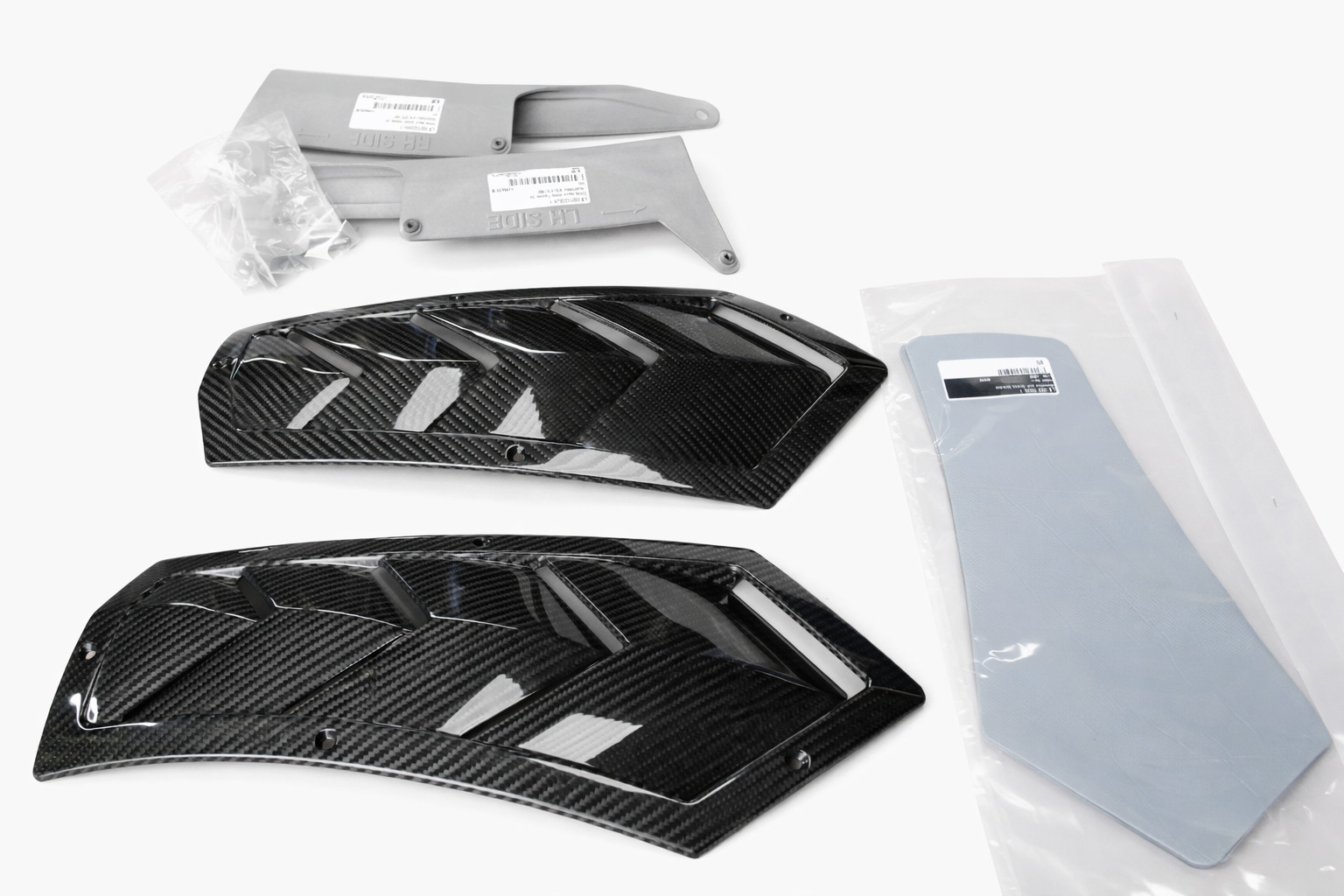 New Genuine Lamborghini Aventador Carbon Front Wing Louver Kit 470072190A