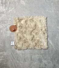 Kalin Marie Tan Luxe Minky Shaggy Security Blanket Pacifier Holder NuNu Lovey