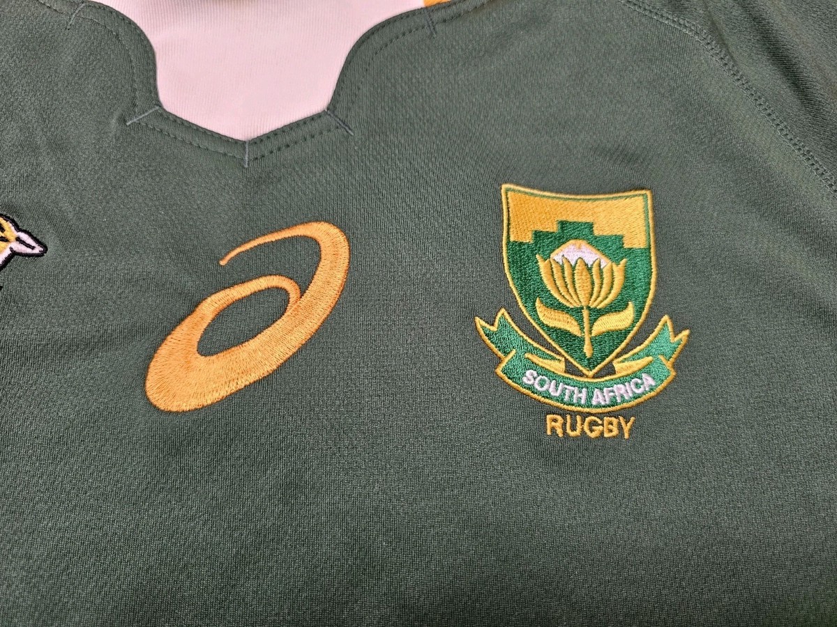 SOUTH AFRICA RUGBY JERSEY WORLD CUP UNION RUGBY JERSEY 2XL ASICS