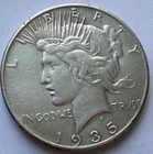 1935 Peace Silver Dollar $1 90% Silver Business Strike Philadelphia Very Fine Co