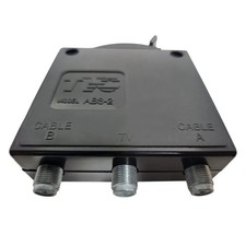 TVC AB-2 Coaxial TV Signal 2-Way Cable Splitter F-Type Connectors 10 Pack