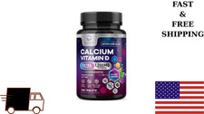 Calcium 1200 mg with Vitamin D3 - Bone Health Supplement, Vitamin D 240 Tablets