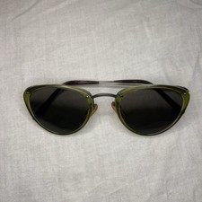 Vintage Oliver Peoples Glasses OP-9 981 P Green Oval Eyeglass Frame