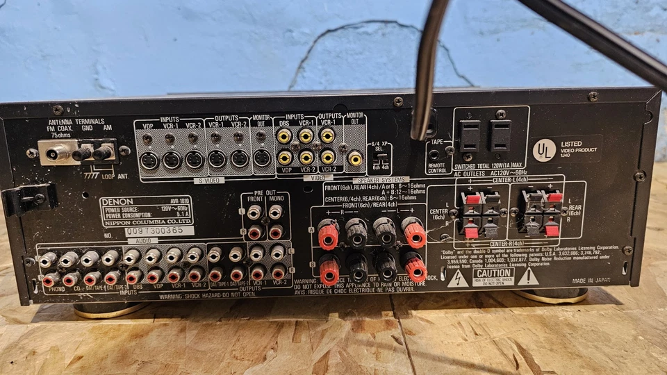 Denon AVR-1010 100w Receiver - Image 2 of 2