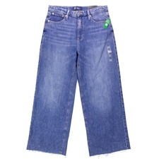 GAP Womens High Rise Wide Leg Stride Jeans Sz 12/31R Blue Preppy Classic Denim
