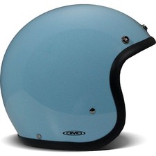 Casco moto DMD vintage standard aperto blu chiaro