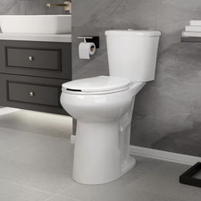 21 In. Extra Tall Toilet 2-Piece 0.8/1.28 GPF Dual Flush Elongated Heightened To