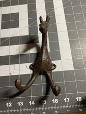 Cast Iron Giraffe Coat Hook Wall Mount!