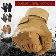 Tactical Rugged Combat Shooting Gloves Army Military Hunting Full Finger Gloves