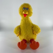 VTG Big Bird Story Magic Talking Plush 20" Sesame Street WORKS READ 1986 Ideal