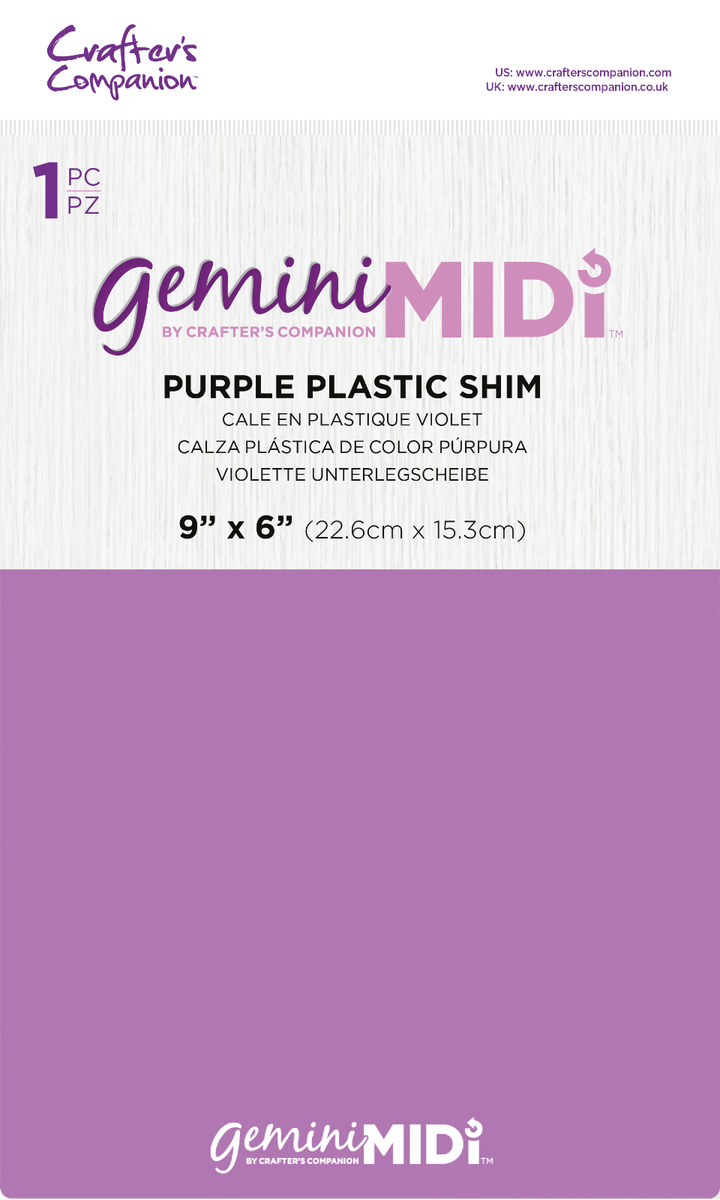Crafter's Companion Gemini Midi Replacement Plastic Shim or