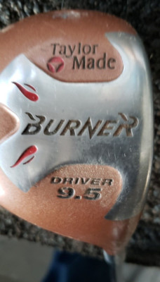 TAYLORMADE BURNER 9.5 DEGREE DRIVER W R80+ BUBBLE GRAPHITE SHAFT