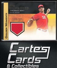 Travis Wood 2012 Topps #GMR-TW Golden Moments Relics Jersey Patch Reds
